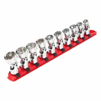 TEKTON Socket Set: Metric, 10 Pieces, (10) 6-Point, 3/8 in Drive Size, 6-Point Std Socket Set (MPN SHD91119)