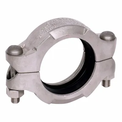 GRUVLOK 2 in x 2 in Grooved Pipe Coupling, EPDM, 500 psi, Bolted - Grooved Pipe Couplings