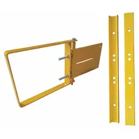 CONDOR Single-Door Metal: Steel, For 37 1/2 in to 41 1/2 in Opening Wd, 11 3/4 in x 1 1/2 in, Adj