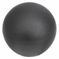 This snap-lock ball knob features a 1.25 in diameter plastic body with a steel thread insert. The 1/2"-13 thread size allows for manual adjustment, clamping, or positioning on machinery and equipment in industrial settings
