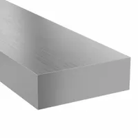Hot rolled 4142 alloy steel flat bar with a thickness tolerance of ±0.001 in. Nominal size is 2 in x 18 in (WxL). Heat treatable for hardening in high-wear applications. Includes Material Certificate with Lot Number. Commonly used for tooling, dies, jigs, and fixtures