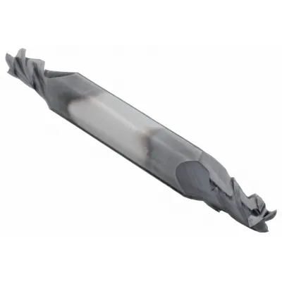 CLEVELAND Square End Mill: Carbide, TiAlN Coated, Double End, 4 Flute, 3/16" Mill Dia - Double-End Carbide Square End Mills