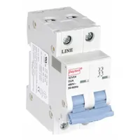 DAYTON IEC Supplementary Protector: 2 A Amps, 7.5kA at 480V AC, Screw Clamp, NDB2-63, 480V AC, D