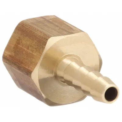 OEM APPROVED VENDOR Low-Lead Brass Rigid Barbed Hose Fitting - Low-Lead Brass Multipurpose (Air, Water, Chemical) Rigid Barbed Hose Fittings