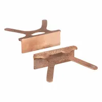 WILTON Replacement Vise Jaw: Copper, For 3 1/2 in Vise Jaw Wd, Pr (MPN 404-3.5)