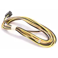 This motor wire harness connects power and control signals to HVAC motors. It features a right-angle connector and an 11 1/2 ft cable length, suitable for installations in confined spaces such as rooftop units, air handlers, and condensing units