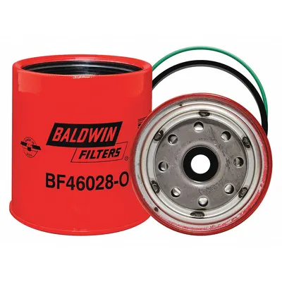 BALDWIN FILTERS Fuel Filter: Spin-On, 4 in Outside Dia, 1"-14 Thread Size, Cellulose - Spin-On Fuel Filters