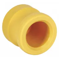 This Type DP dust plug seals the female coupler end of a cam-and-groove hose connection when not in use, protecting the system from dust, debris, and moisture. It has a 2-inch coupling size and a maximum working pressure of 250 psi at 70 °F. Suitable for industrial fluid-transfer applications