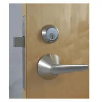 SECURITECH Door Lockset: Classroom Security Lever Locksets, Stainless Steel, ADA Compliant, SFIC (MPN LSL-M61-DB4-630-RHR)