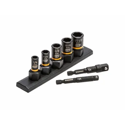 GEARWRENCH Impact Socket Set: 1/4 in, 3/8 in Drive Size - Bolt Extraction Impact Socket Sets