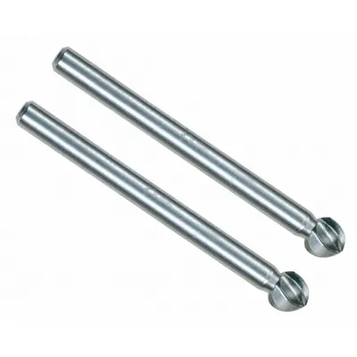 DREMEL Carving Bit: High Grade Steel, Pear, 3/16 in Head Wd, 3/16 in Head Lg, 1/8 in Shank Dia - Carving & Engraving Bits for Rotary Tools