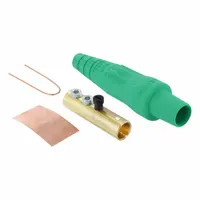 Single Pole Inline: Female, Green, 600V AC/600V DC, 300 A, Double Set Screw Termination, 16 Series (MPN 16D31-UG)
