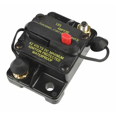 BUSSMANN Automotive Circuit Breaker: CB185, 48V DC, 3 kA at 48V DC - Flush Mount Automotive Circuit Breakers