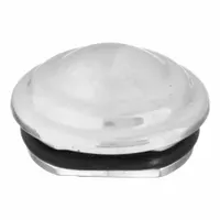 AMERICAN STANDARD Index Button: Metal, Chrome, No Index Index, 11/16 in Overall Dia (MPN 021470-0020A)