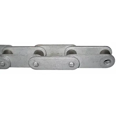 TSUBAKI Roller Chain: 50, 1 Strands, Steel, 1 1/4 in Pitch, 10 ft Overall Lg - Coated Conveyor Roller Chains