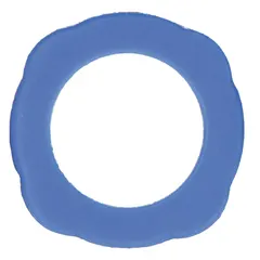Pack of five cup gaskets for DeVilbiss paint spray guns, compatible with model FLG-671. Used to replace worn or leaking gaskets on the spray gun cup, ensuring a proper seal during operation.