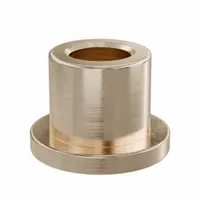 Flanged Sleeve Bearing: Bronze, SAE 841, 6 mm Bore, 10 mm OD, 10 mm Lg, -35°F to 300°F, 10 PK (MPN FFM0610-10B)