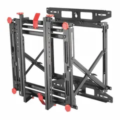 Fixed wall mount for flat-screen televisions from 46 to 60 inches, supporting up to 125 lb. Constructed from steel with a powder-coated black finish. Includes mounting hardware for installation. Suitable for low-profile display in settings such as conference rooms, lobbies, and home theaters.