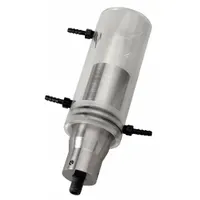 BRANSON Cup Horn Flow Thru: 2 in Overall Dia, 8 in Overall Lg, 2 1/2 in Overall Wd, Acrylic/Titanium (MPN 101-147-047)