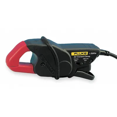 FLUKE Current Clamp Probe: CAT III 600V, BNC, 0.8 in Jaw Opening, AC Current/AC Volt - Clamp-On Current Probes