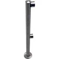TENSABARRIER Rigid Barrier End Post: Rigid Barrier End Post, 36 in Overall Ht, 2 in Bar Dia (MPN 2L5-36-END-3S)