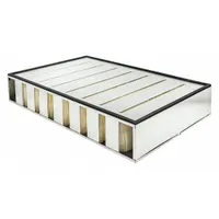 Rectangular panel engine air filter with an overall length of 29 1/2 inches. Designed for use in buses to filter incoming air and protect the engine from airborne contaminants. Part of the Baldwin Interchange system