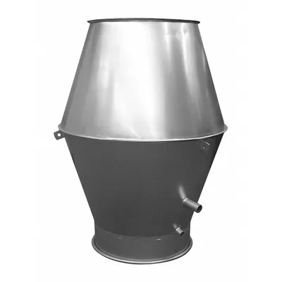 NORDFAB Jet Cap: Stainless Steel, For 12 in Duct Dia, 12 in Inlet Dia, 22 ga Material Thick - Jet Caps