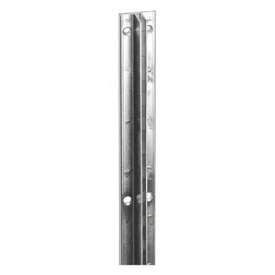 ECONOCO Single Slotted Standard: Single, 1 in Slot Spacing, 1/2 in Slot Lg - Recessed-Mount Slotted Standards