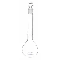 APPROVED VENDOR Volumetric Flask: 50 mL, Colorless, Conical, 0.05 mL, Includes Closure
