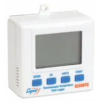 SUPCO Data Logger: -5°F to 131°F, -20°C to 55°C, SL500TC, Temp, 131°F Max Dew Point Measured, USB