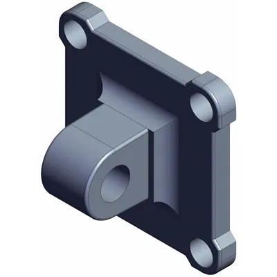 SMC Mounting Pivot Bracket: Clevis/Pivot Bracket, Fits 63 mm Bore Dia, M10 x 20 Thread Size - Clevis Mounting Hardware