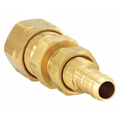 PARKER Self-Aligning Brass Compression Fitting Union - Self-Aligning Brass Compression Fittings
