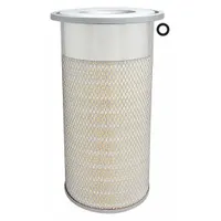Round engine air filter with axial seal. Outside diameter 8 11/16 in. Removes airborne contaminants from intake air for internal combustion engines. Compatible with Daewoo vehicles