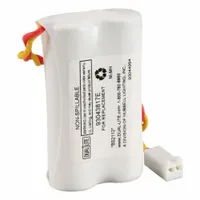 Nickel-metal hydride battery rated at 2.4 V, designed for use in emergency exit signs and lighting units. Suitable for continuous float service in high-temperature environments. Compatible with DUAL-LITE model EV4DI