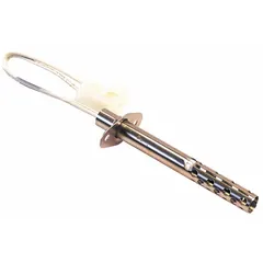 This hot surface igniter is a replacement component for gas-fired HVAC systems. It ignites the burner by heating to a high temperature, suitable for use in residential and commercial furnaces or boilers. The igniter is designed for direct replacement in specific YORK equipment.