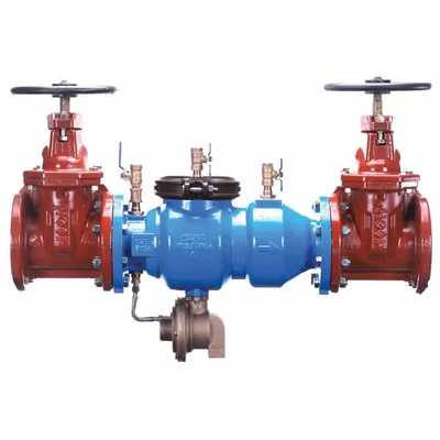 WILKINS Reduced Pressure Principle Backflow Prev: 375, Std Configuration, Ductile Iron - Zurn RPZ Backflow Preventers