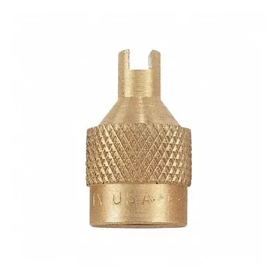 HALTEC Screwdriver Valve Cap: Tire Valve Caps, Screwdriver Seal, Round, Gold, 1 in Overall Lg