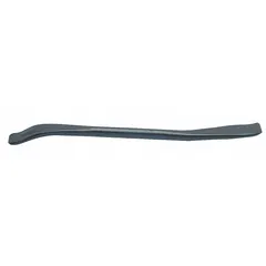 This tire iron is constructed from iron for manual mounting and demounting of bicycle and motorcycle tires. It is designed for use in vehicle maintenance and repair settings where small tire changes are performed.