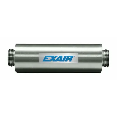 EXAIR Adjustable Vacuum Ejector Muffler: 3/4 in NPS, 32 cfm, Aluminum, Felt - Vacuum Generator Mufflers