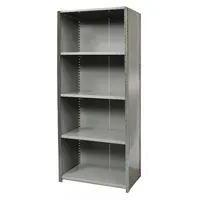 HALLOWELL Metal Shelving: Standalone, Heavy-Duty, 48 in x 12 in, 84 in Overall Ht, 5 Shelves (MPN F7720-12HG)