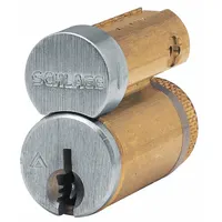 Small Format Interchangeable Core (SFIC) cylinder for cylindrical lock assemblies. 7-pin M keyway, chrome finish. Supplied in a 20-pack. Used in facilities requiring standardized core interchange for simplified rekeying and access control