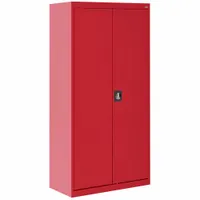 SANDUSKY Shelf Cabinet: 36 in x 18 in x 72 in, Recessed Handle & Keyed, 22 ga Panel Thick, Frame (MPN EA4R361872-01)