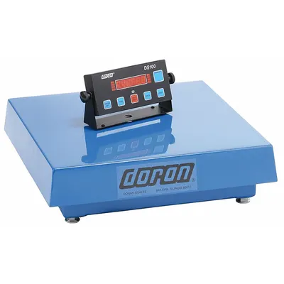 DORAN Industrial Bench Scale: 24 in x 24 in, Not IP Rated, Corded Remote, Doran Scales - Bench Scales with Remote Indicator