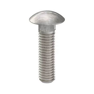 USA INDUSTRIALS Carriage Bolt: Square Neck, 3/8"-16 Thread Size, 1 1/2 in lg, Stainless Steel - 316 Stainless Steel Square Neck Carriage Bolts