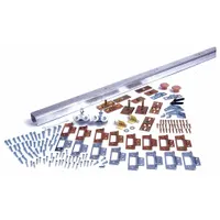 NATIONAL GUARD Track Kit: 8 ft Lg, 1 7/8 in Wd, 1 3/8 in Ht, 75 lb Max Wt, Top (MPN SLAL-75-BF4DR-96)