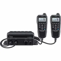 ICOM Marine Two-Way Radio: VHF, Analog, DSC, 25 W, 70 Channels, Alphanumeric, IPX7, GPS, Black (MPN M410BB 11 USA)