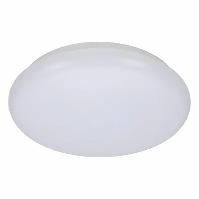 ETI Low Profile Flushmount,LED,Round,12": 12 in Dia, White, 2 7/8 in Ht, 1,000 lm - Round Puff Flush-Mount Lights