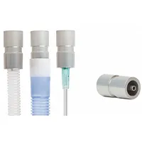 Aluminum 3-in-1 tubing adapter for connecting or transitioning multiple tube lines in industrial piping systems. Measures 8 in L x 8 in W x 8 in H. Suitable for pneumatic, hydraulic, and fluid-handling applications