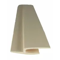 PVC joint trim for finishing expansion joints in wall panel systems. Eggshell color, 0.025 in thickness, 8 ft overall length and panel size. Provides a clean transition between panels and protects edges in industrial environments