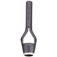 This SAE hollow arch punch creates 1 in diameter holes in softer materials such as leather, canvas, rubber, and plastics. It features a 1 in taper length and a 5 in overall length. Commonly used in industrial fabrication, upholstery, and gasket-making.